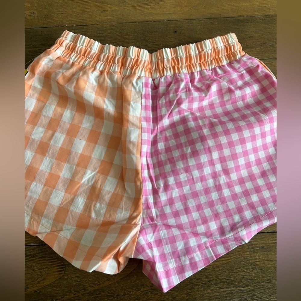 ELEVEN by Venus Williams Pink and Orange Checkered Boxer Shorts w/pockets XS - Picture 9 of 9